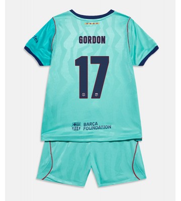 Barcelona Anthony Gordon #17 Tredjetrøje Børn 2026-27 Kortærmet (+ Korte bukser)